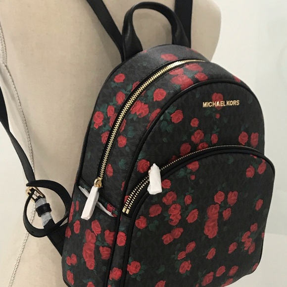 🌷Authentic MICHAEL KORS Rose Print MD Backpack🌷 - Picture 7 of 8